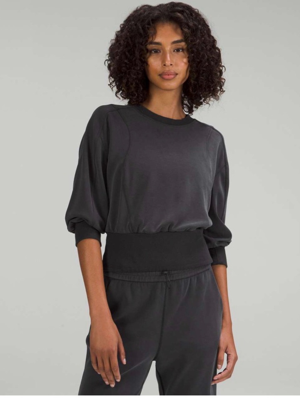 New With Tags Lululemon Softstreme Rubbed Hem Pullover Sz 10